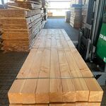 Ca. 14x Douglas balken geschaafd, 140x140mm, lengte 400cm